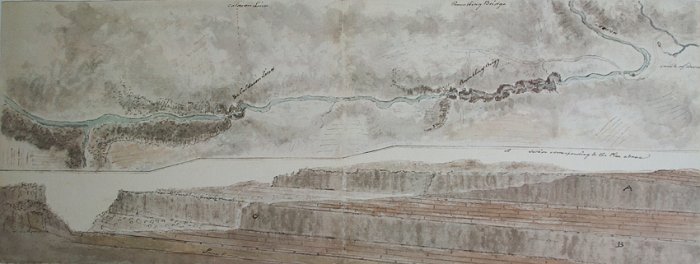 'Map & Section, Rumbling Bridge, Tayside'